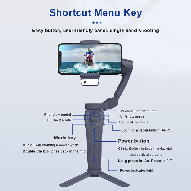 Photography Lighting Ai - A52T F12 Gimbal Stabilizer 3-Axis, Pencahayaan