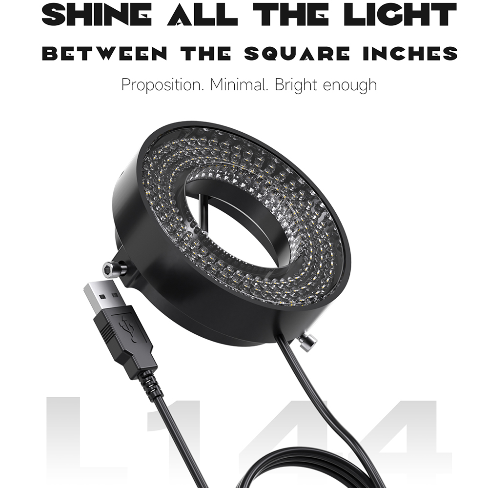 Photography Lighting Devices - Lampu Cincin LED Mikroskop Mekanik L144