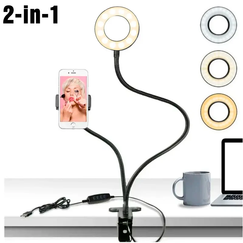 Photography Lighting Continuous - Dudukan ponsel Universal fleksibel, dudukan ponsel