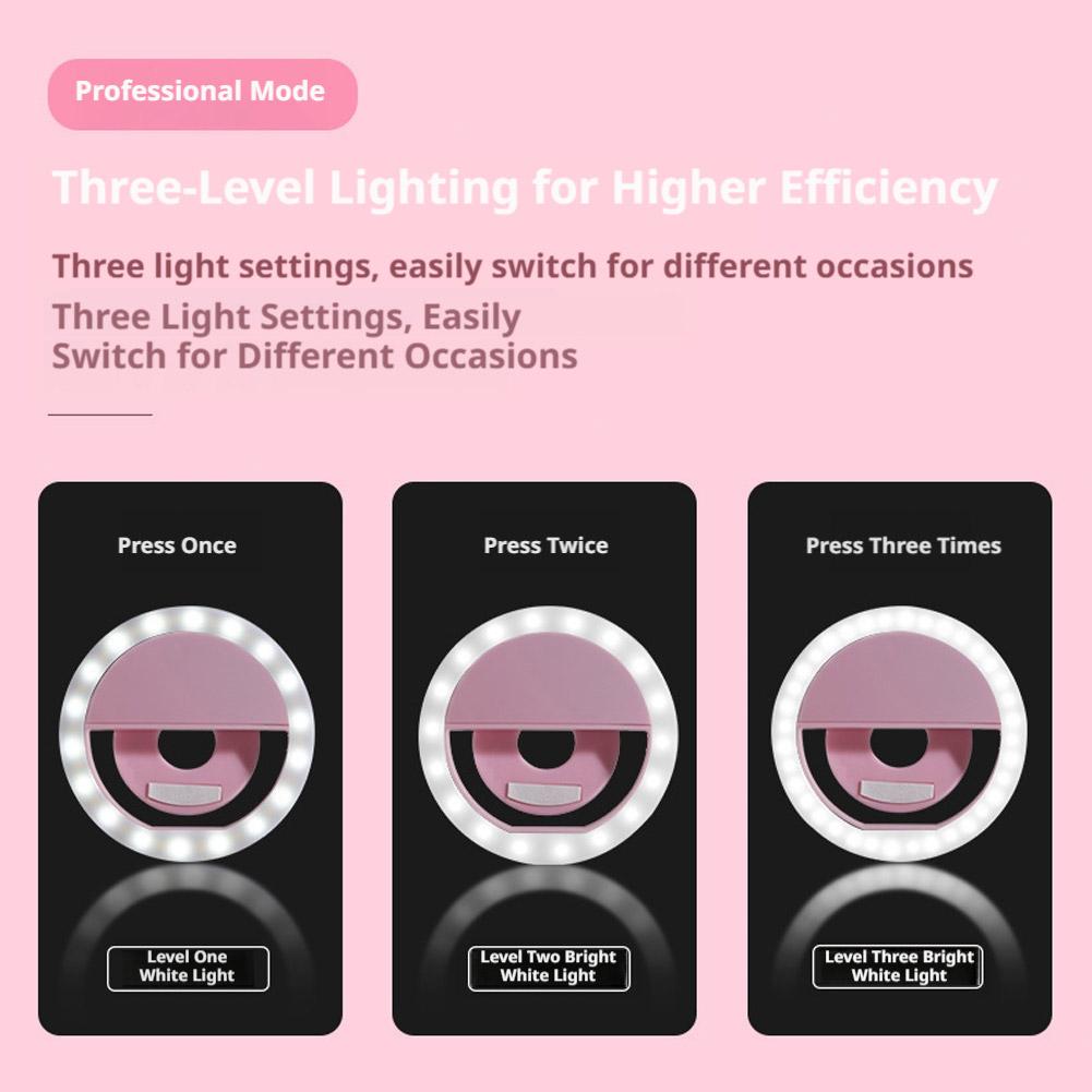 Lampu Cincin Selfie Clip On Is - Photography Lighting Continuous ulasan dan harga