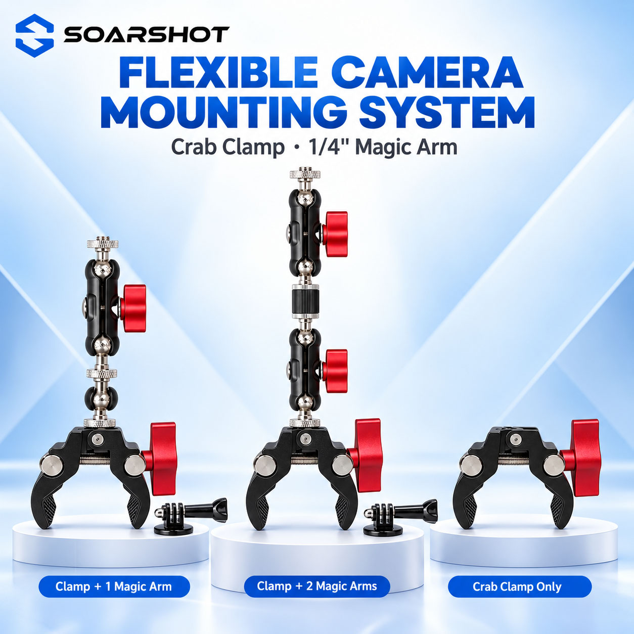 SOARSHOT, Penjepit Kamera Mode - Photography Lighting Continuous ulasan dan harga