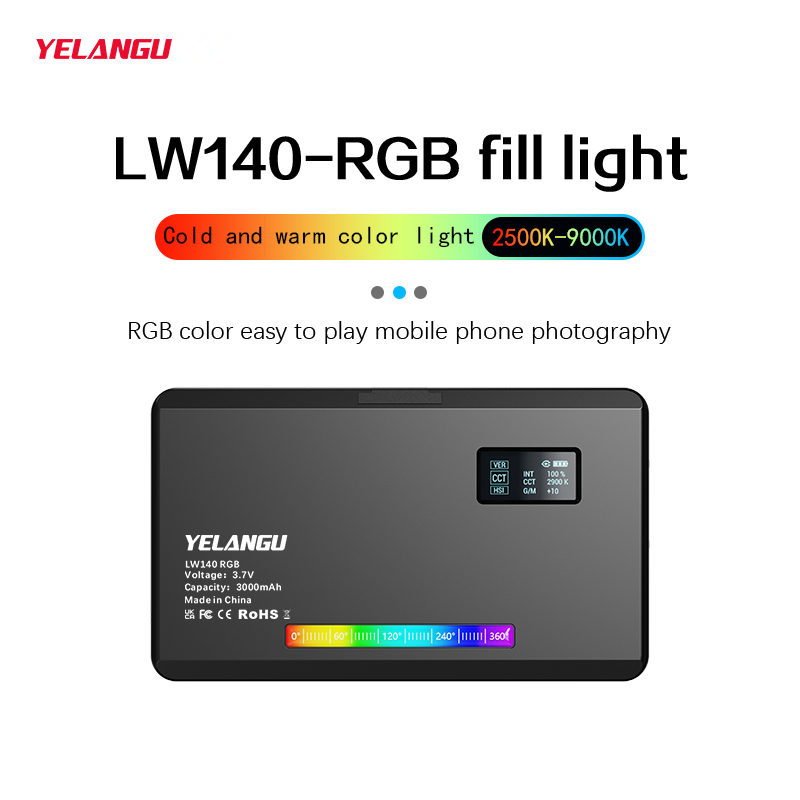 YELANGU lampu Video LED RGB, l - Photography Lighting Continuous ulasan dan harga