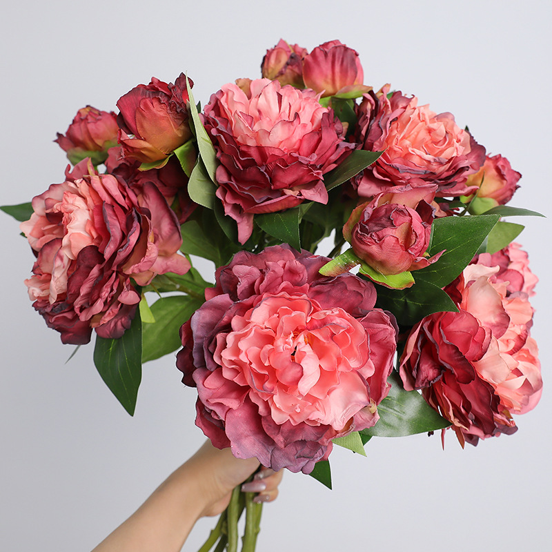 1 Buah Bunga Peony Retro 2 Kep - Photography Artificial Lighting ulasan dan harga