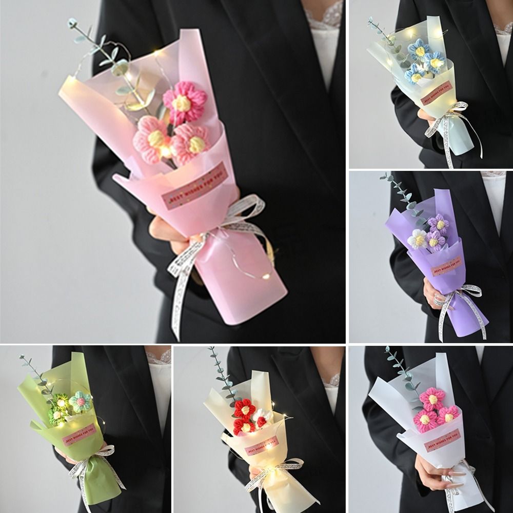 Buket Bunga Rajutan Crochet de - Photography Artificial Lighting ulasan dan harga